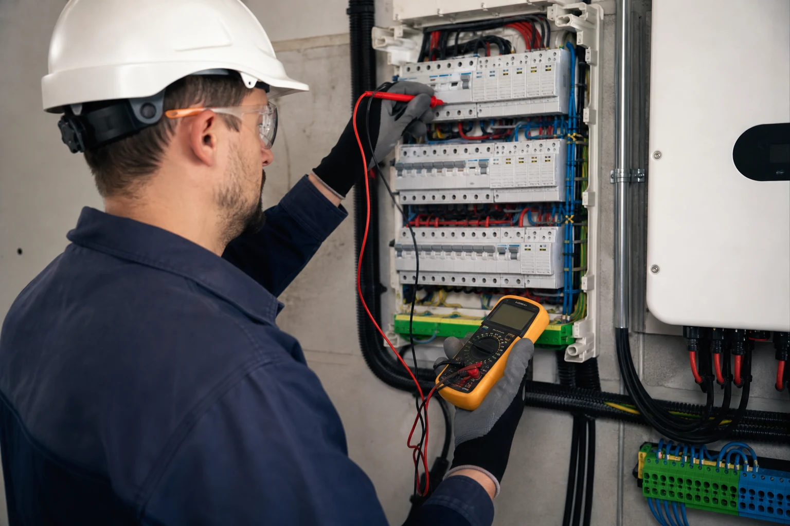 Contrôle du tableau électrique par un professionnel
